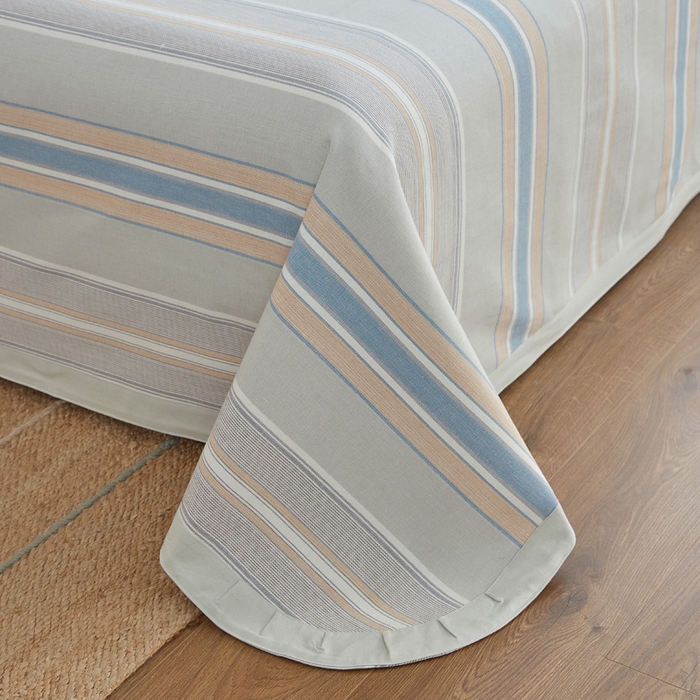 91家纺网 家纺一手货源 找家纺 金泰莱 2025新款加厚老粗布凉席三件套全棉老粗布床单纯棉床单软凉席 扶风