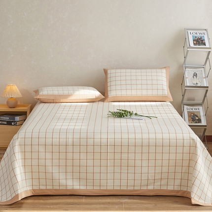 91家纺网 家纺一手货源 找家纺 （总）金泰莱 2025新款加厚老粗布凉席三件套全棉老粗布床单纯棉床单软凉席