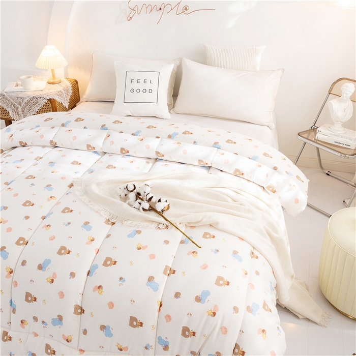 91家纺网 家纺一手货源 找家纺 金泰莱 2025新款全棉纱布棉花被芯新疆棉花被冬被春秋被子 童乐园