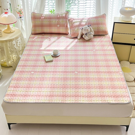 91家纺网 家纺一手货源 找家纺 （总）佳梦达 2025新款0.4厚度印花凉感丝乳胶凉席