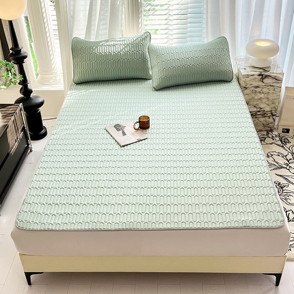 佳梦达 2025新款0.4厚度纯色乳胶凉席 青柠绿