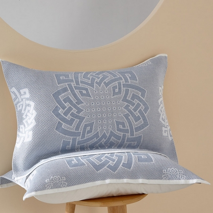 91家纺网 家纺一手货源 找家纺 （总）朴尔-2024年全棉纱布蜂窝结构系列枕巾一对 52*78cm