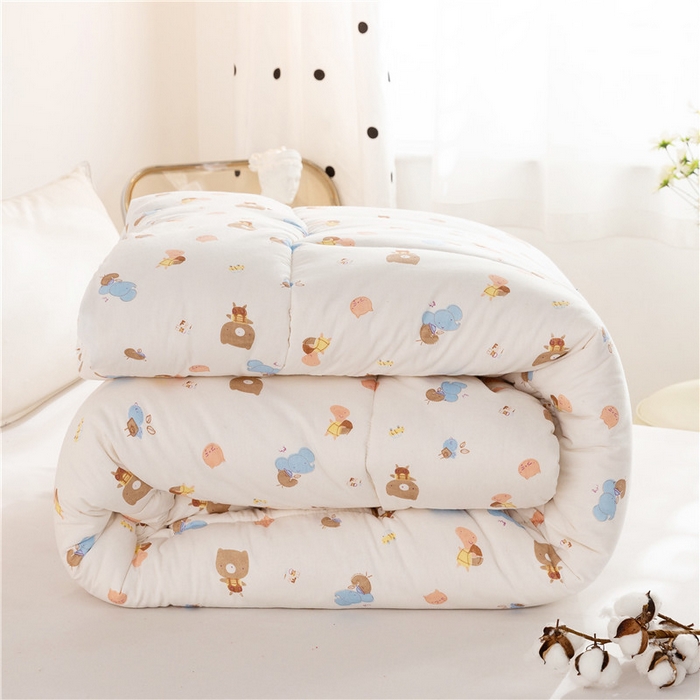 91家纺网 家纺一手货源 找家纺 金泰莱 2025新款全棉纱布棉花被芯新疆棉花被冬被春秋被子 童乐园