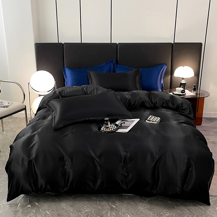 91家纺网 家纺一手货源 找家纺 （总）圣比熊 2025新款可水洗冰丝被套床单枕套夏季四件套