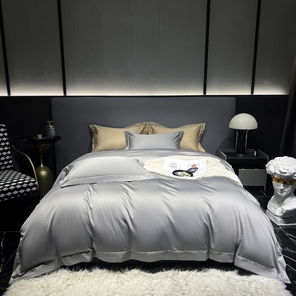 91家纺网 家纺一手货源 找家纺 （总）淼铭家纺-2025新款长绒棉埋绳工艺四件套--春熙系列