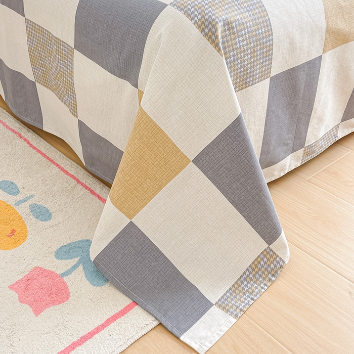 91家纺网 家纺一手货源 找家纺 金帛坊 2024新款全棉印花床单枕套三件套雅阁