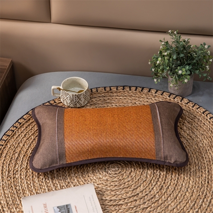 91家纺网 家纺一手货源 找家纺 （总）织布人 2024新款荞麦枕儿童学生成人夏季凉感冰藤茶叶枕全荞麦壳枕头枕芯 30*50cm/只