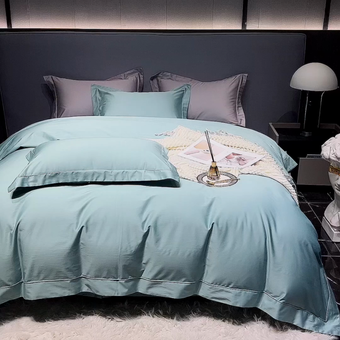 91家纺网 家纺一手货源 找家纺 （总）淼铭家纺-2025新款长绒棉埋绳工艺四件套--春熙系列