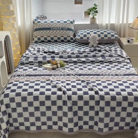 91家纺网 家纺一手货源 找家纺 福来临家纺 2025新款印花夏被 格调