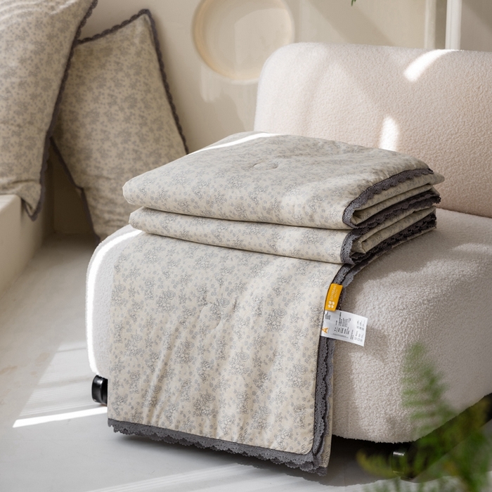 91家纺网 家纺一手货源 找家纺 梦依依 2025新款全棉大豆纤维被-风格二 枝上花