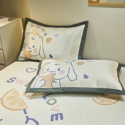 21度C 2024新款卡通大版数码印花冰藤席 VC狗-床席款