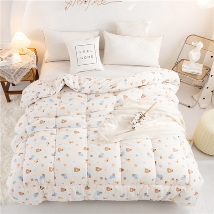 91家纺网 家纺一手货源 找家纺 （总）金泰莱 2025新款全棉纱布棉花被芯新疆棉花被冬被春秋被子