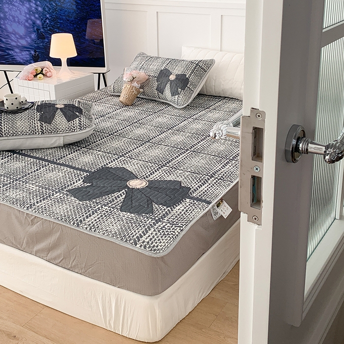 91家纺网 家纺一手货源 找家纺 昔可家纺 2024新款床笠款乳胶席 香香蝴蝶结