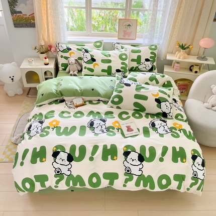 91家纺网 家纺一手货源 找家纺 （总）芊寻家居 2024新款全棉13372花卉系列四件套