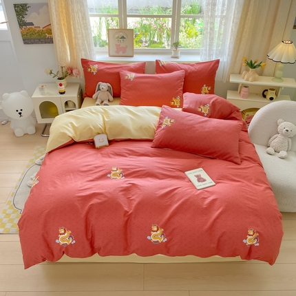 91家纺网 家纺一手货源 找家纺 （总）芊寻家居 2024新款全棉13372花卉系列四件套