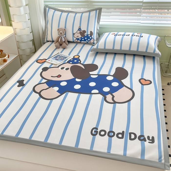 91家纺网 家纺一手货源 找家纺 川悦生活 2024新款碳光冰丝席 阿苏小狗