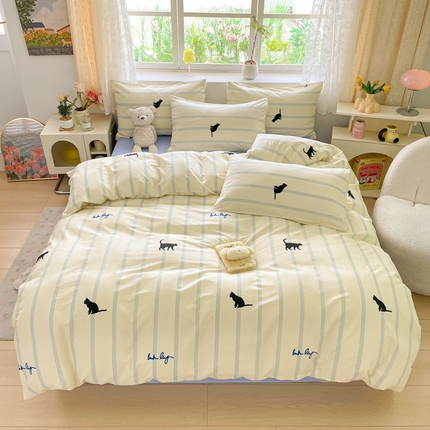 91家纺网 家纺一手货源 找家纺 （总）芊寻家居 2024新款全棉13372花卉系列四件套