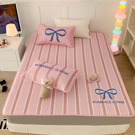 91家纺网 家纺一手货源 找家纺 昔可家纺 2024新款床笠款乳胶席 芭蕾少女蝴蝶结