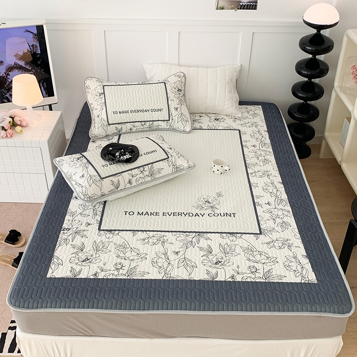 91家纺网 家纺一手货源 找家纺 昔可家纺 2024新款床笠款乳胶席 夏奈花园