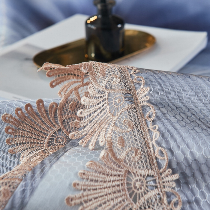 91家纺网 家纺一手货源 找家纺 大境 2024新款900d窝蜂冰丝凉席三件套 恋夏时光