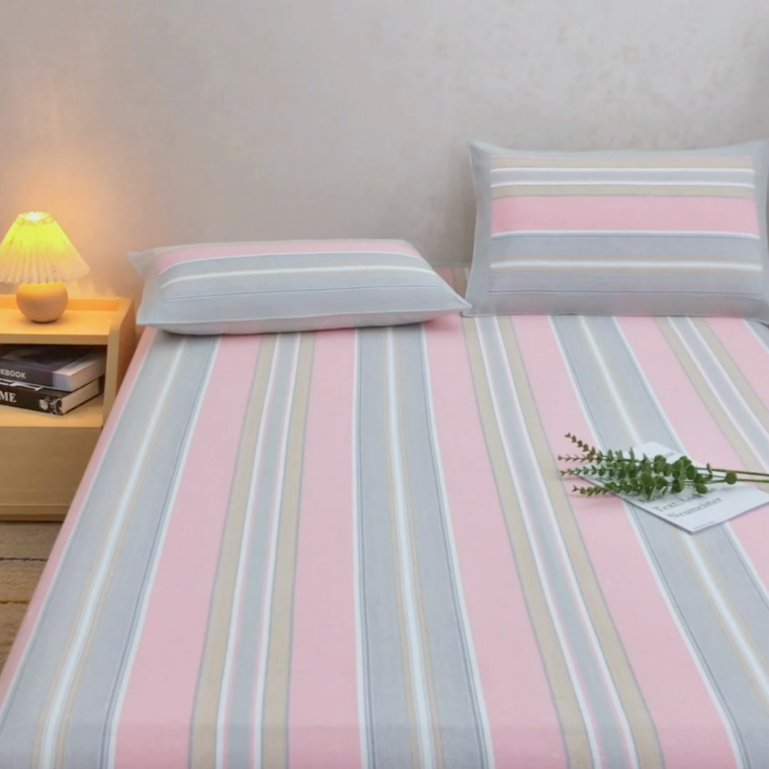 91家纺网 家纺一手货源 找家纺 金泰莱 2025新款加厚老粗布凉席三件套全棉老粗布床单纯棉床单软凉席 慈溪