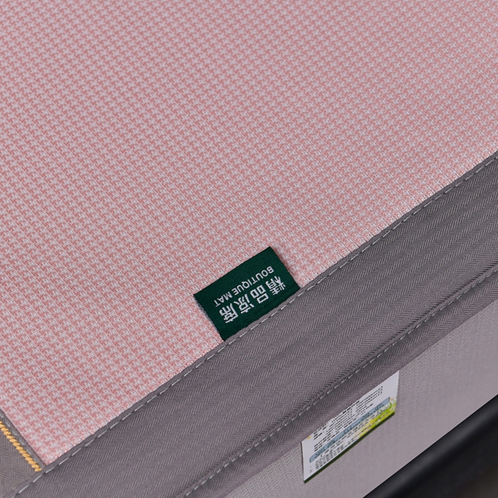 91家纺网 家纺一手货源 找家纺 简一 2024新款A类抗菌冰丝席--床笠款 蝶恋花抗菌席粉床笠