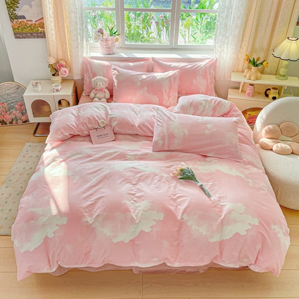 91家纺网 家纺一手货源 找家纺 （总）芊寻家居 2024新款全棉13372花卉系列四件套