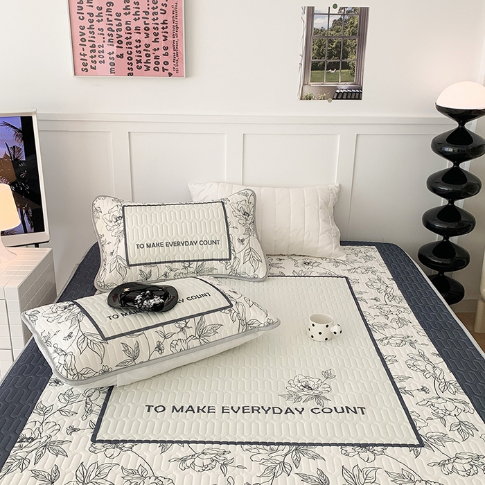 91家纺网 家纺一手货源 找家纺 昔可家纺 2024新款床笠款乳胶席 夏奈花园