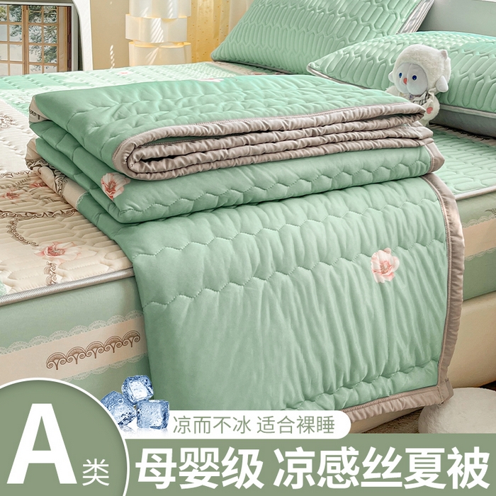 91家纺网 家纺一手货源 找家纺 福来临家纺 2026新款印花夏被 晨光