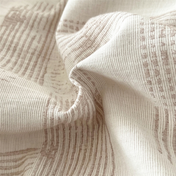 91家纺网 家纺一手货源 找家纺 HL原创 2024新款原创双层纱提花四件套 几何-咖