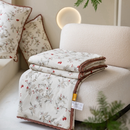 91家纺网 家纺一手货源 找家纺 （总）梦依依 2025新款全棉大豆纤维被-风格二