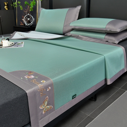 91家纺网 家纺一手货源 找家纺 （总）简一 2024新款A类抗菌冰丝席--床单款