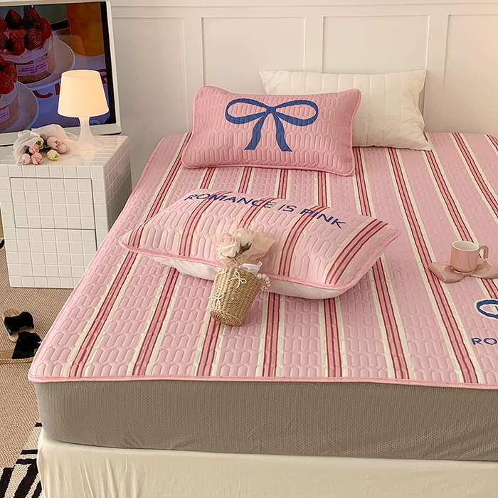 91家纺网 家纺一手货源 找家纺 昔可家纺 2024新款床笠款乳胶席 芭蕾少女蝴蝶结