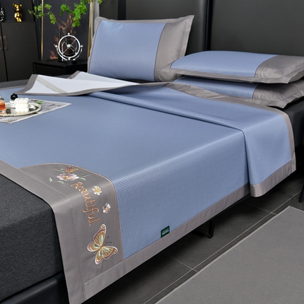 91家纺网 家纺一手货源 找家纺 （总）简一 2024新款A类抗菌冰丝席--床单款