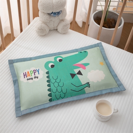 91家纺网 家纺一手货源 找家纺 （总）织布人 2024新款婴幼儿童0-6-12夏季冰丝凉感卡通荞麦枕学生枕头