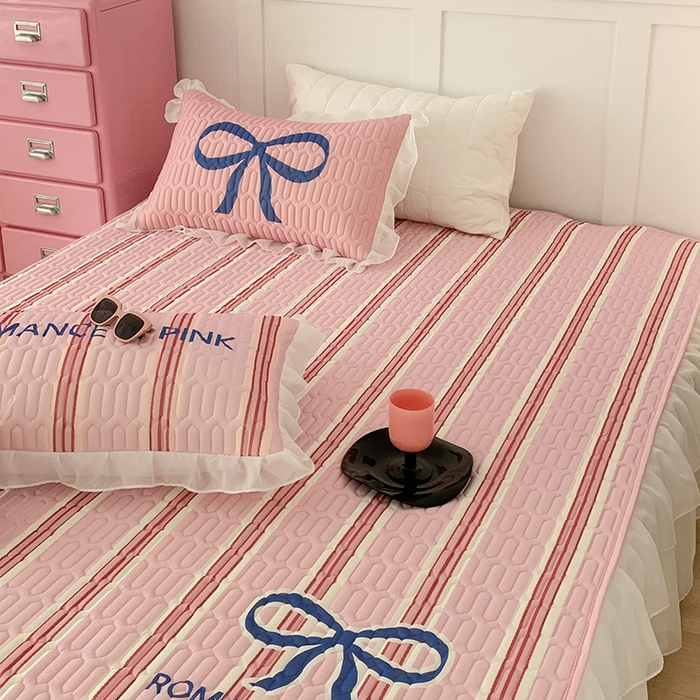 91家纺网 家纺一手货源 找家纺 昔可家纺 2024新款床裙款乳胶席 芭蕾少女蝴蝶结