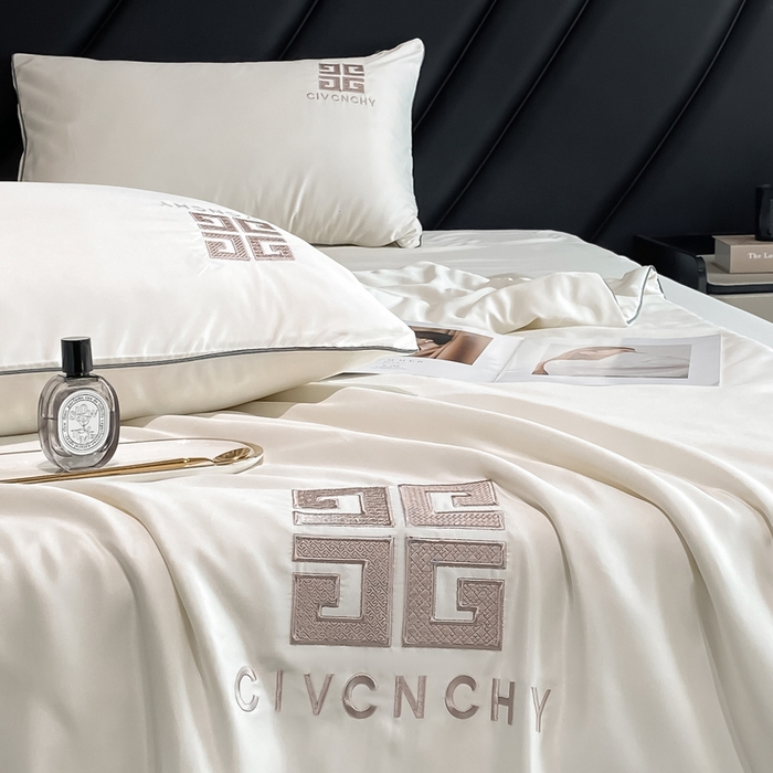 91家纺网 家纺一手货源 找家纺 露梦家纺 2025新款水洗真丝刺绣夏被-梵希 梵希-皓月白