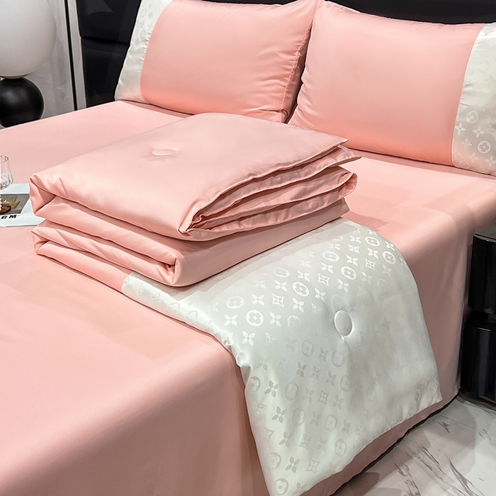 91家纺网 家纺一手货源 找家纺 （总）梦之岛 2024新款水洗真丝提花空调被夏被四件套-路易公主