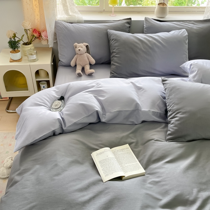 91家纺网 家纺一手货源 找家纺 芊寻家居 2024新款全棉13372花卉系列四件套 平凡 黑