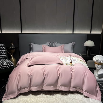 91家纺网 家纺一手货源 找家纺 （总）淼铭家纺-2025新款长绒棉埋绳工艺四件套--春熙系列