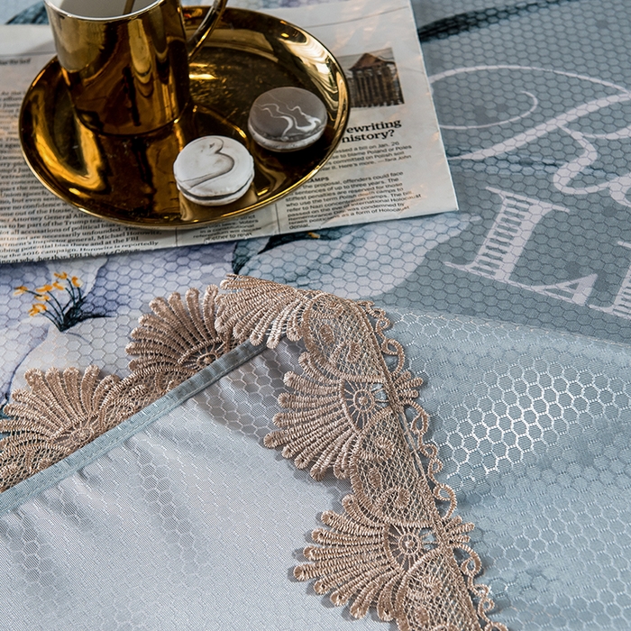 91家纺网 家纺一手货源 找家纺 大境 2024新款900d窝蜂冰丝凉席三件套 幽幽花语