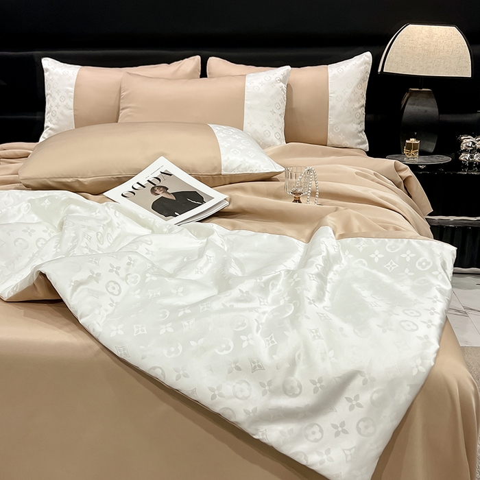 91家纺网 家纺一手货源 找家纺 梦之岛 2024新款水洗真丝提花空调被夏被四件套-路易公主 路易公主-香槟