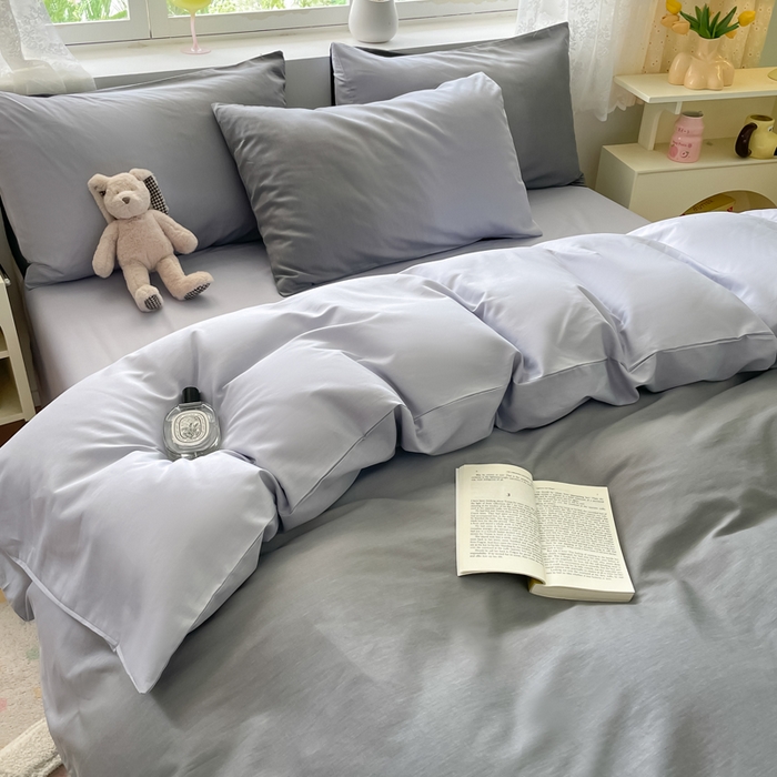 91家纺网 家纺一手货源 找家纺 芊寻家居 2024新款全棉13372花卉系列四件套 平凡 黑