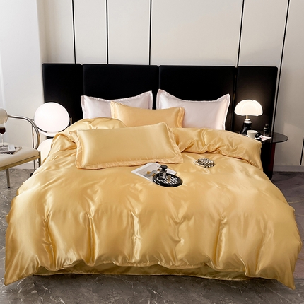 91家纺网 家纺一手货源 找家纺 （总）圣比熊 2025新款可水洗冰丝被套床单枕套夏季四件套