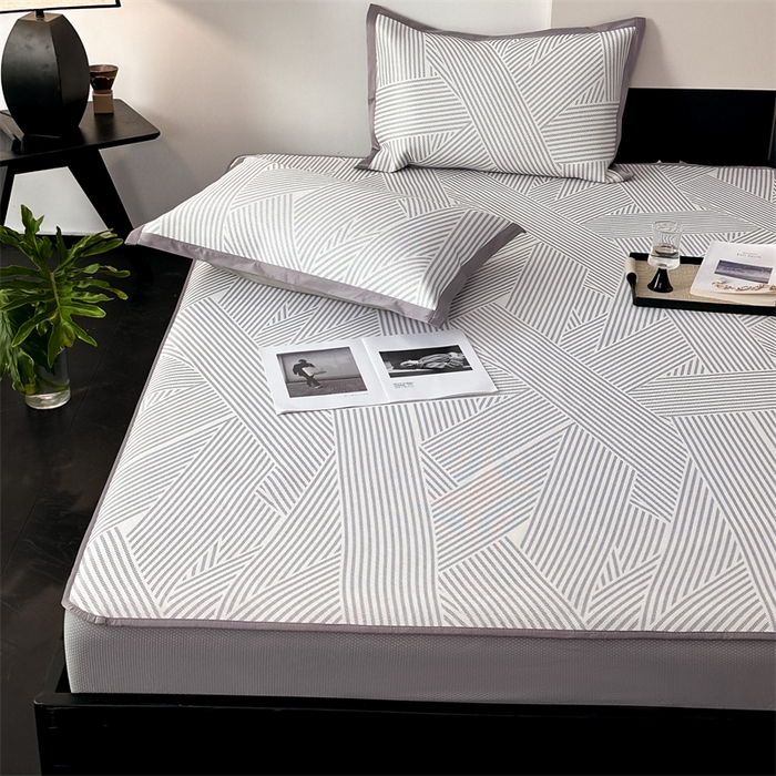 91家纺网 家纺一手货源 找家纺 （总）三味舒屋 2025新款抗菌防螨900D高端养生冰藤席--马汀系列