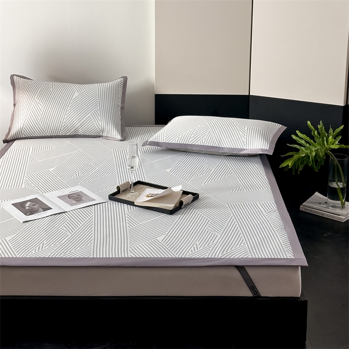 91家纺网 家纺一手货源 找家纺 三味舒屋 2025新款抗菌防螨900D高端养生冰藤席--马汀系列 马汀灰床席