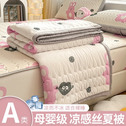 91家纺网 家纺一手货源 找家纺 （总）福来临 2025新款印花凉感丝夏被夏凉被空调被子被芯