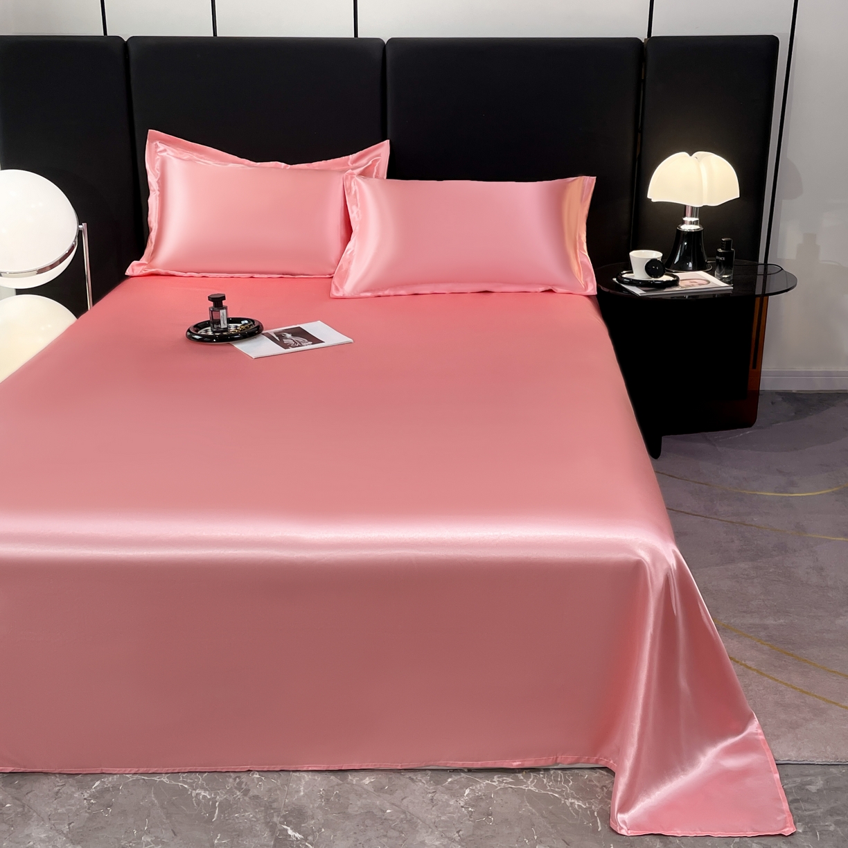 91家纺网 家纺一手货源 找家纺 梦舒羽 2025新款可水洗冰丝床垫保护罩防尘床单三件套 玉色