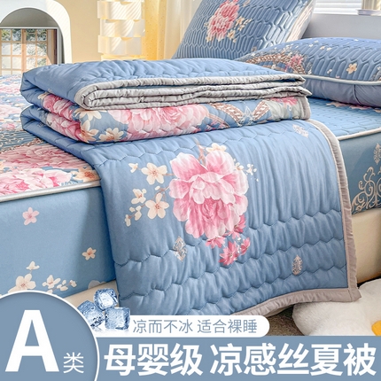 91家纺网 家纺一手货源 找家纺 （总）福来临 2025新款印花凉感丝夏被夏凉被空调被子被芯