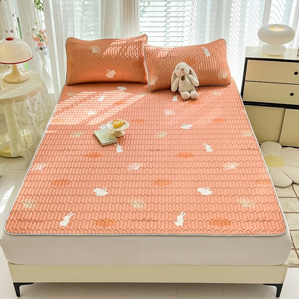 91家纺网 家纺一手货源 找家纺 （总）佳梦达 2025新款0.4厚度印花凉感丝乳胶凉席